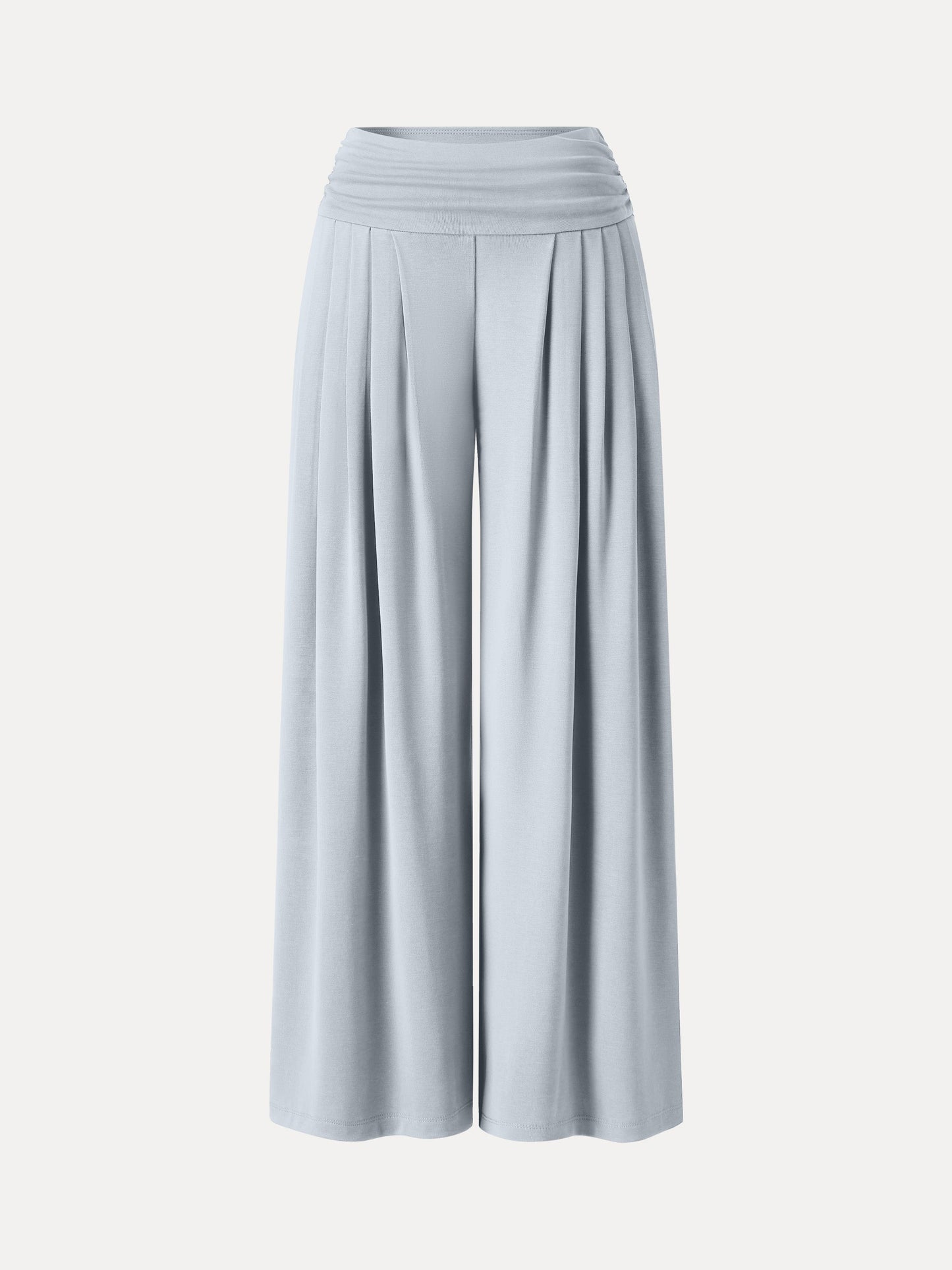Sandwashed Super Flowy Tucked Palazzo Pant with Pockets