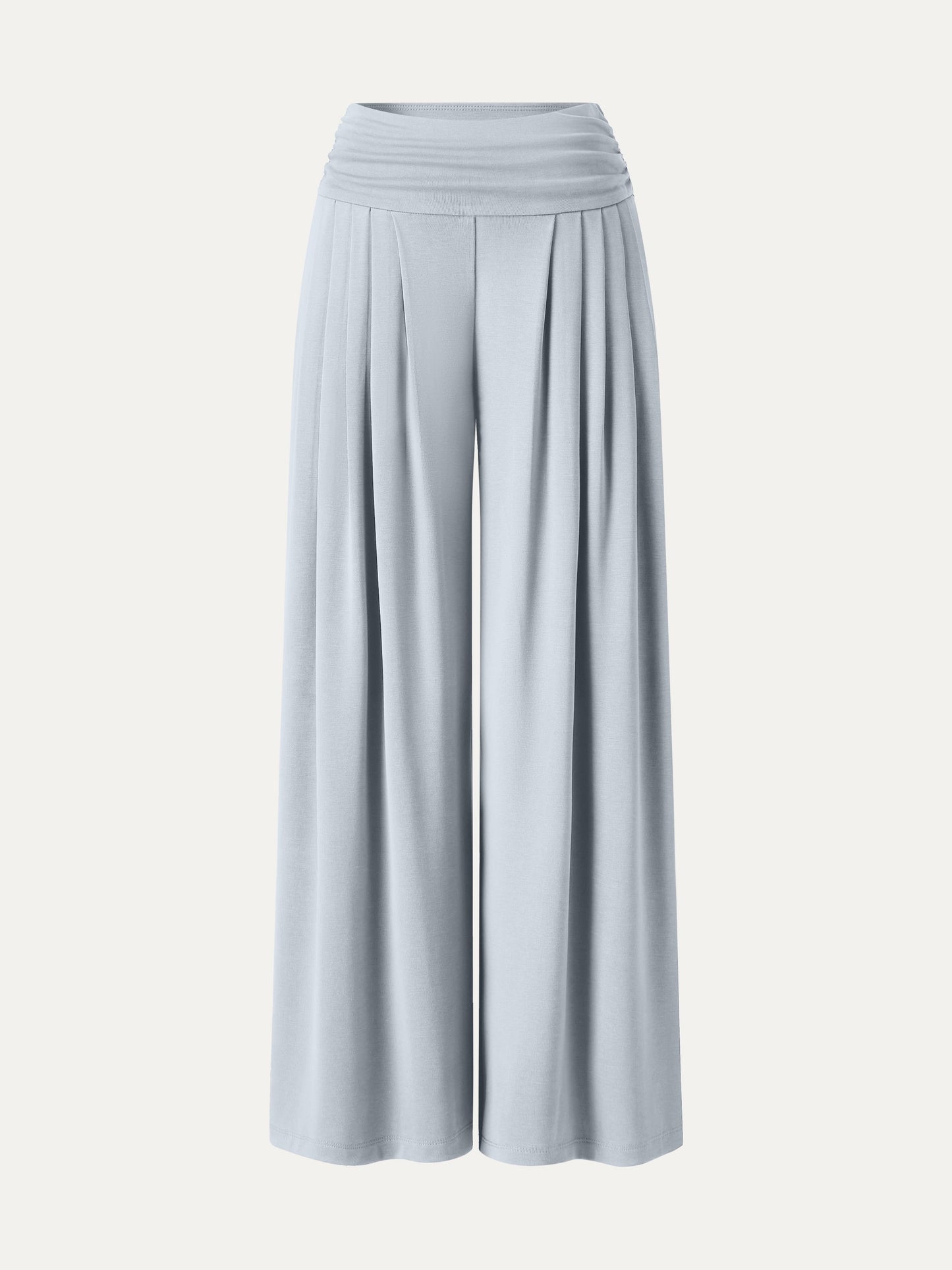 Sandwashed Super Flowy Tucked Palazzo Pant with Pockets