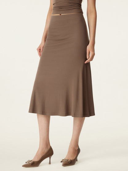Breezy Pull-on Mermaid Midi Skirt