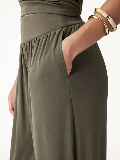 Sandwashed Modal Ultra-Soft High Rise Balloon Pants with Pockets
