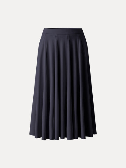 Lyocell Blend Volume Skirt with Pockets