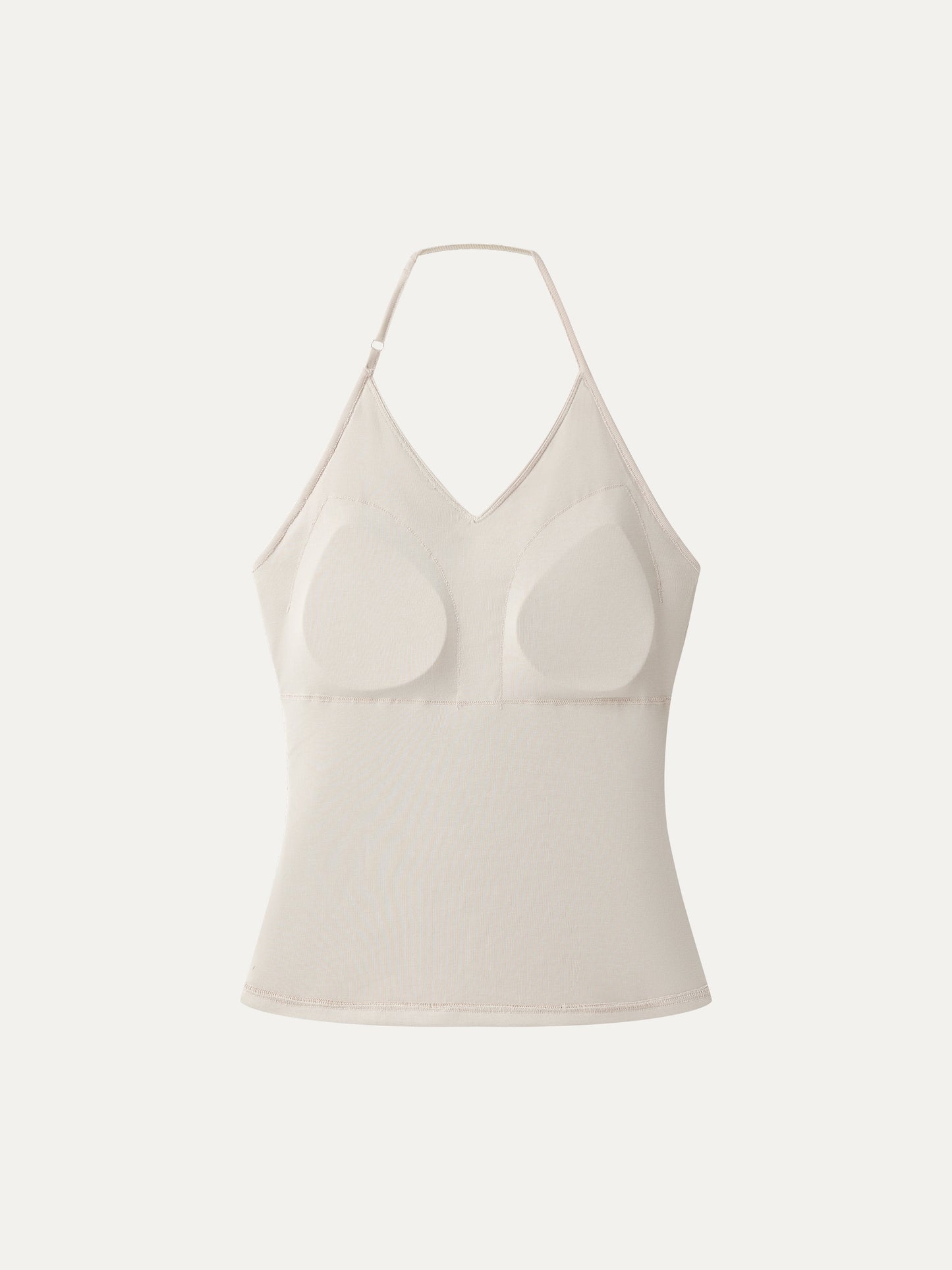 Modal Halter Neck Surplice Ruched Bandless Bra Top