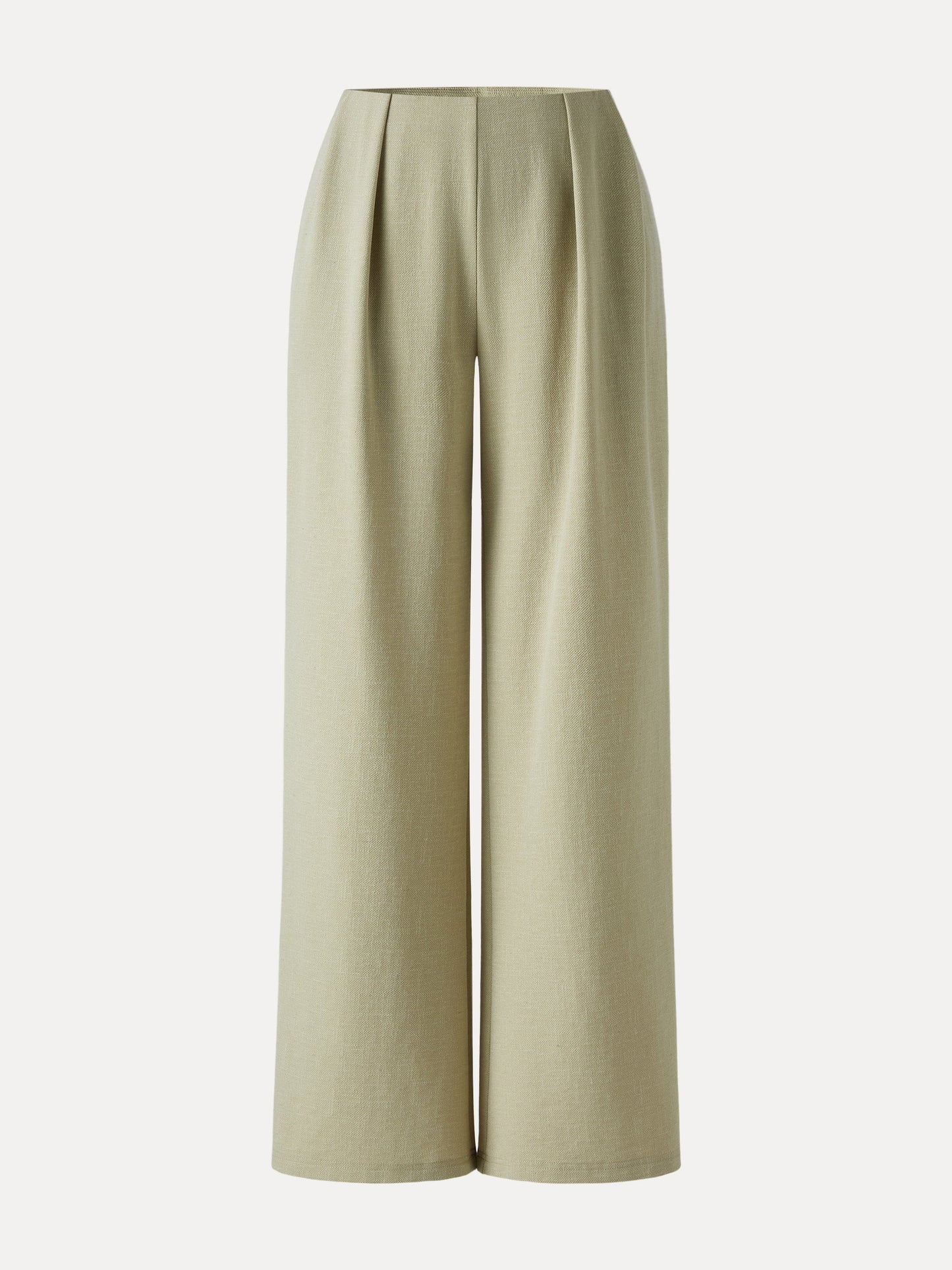 Airy Stretch Linen Wide Flare Pant with Pockets