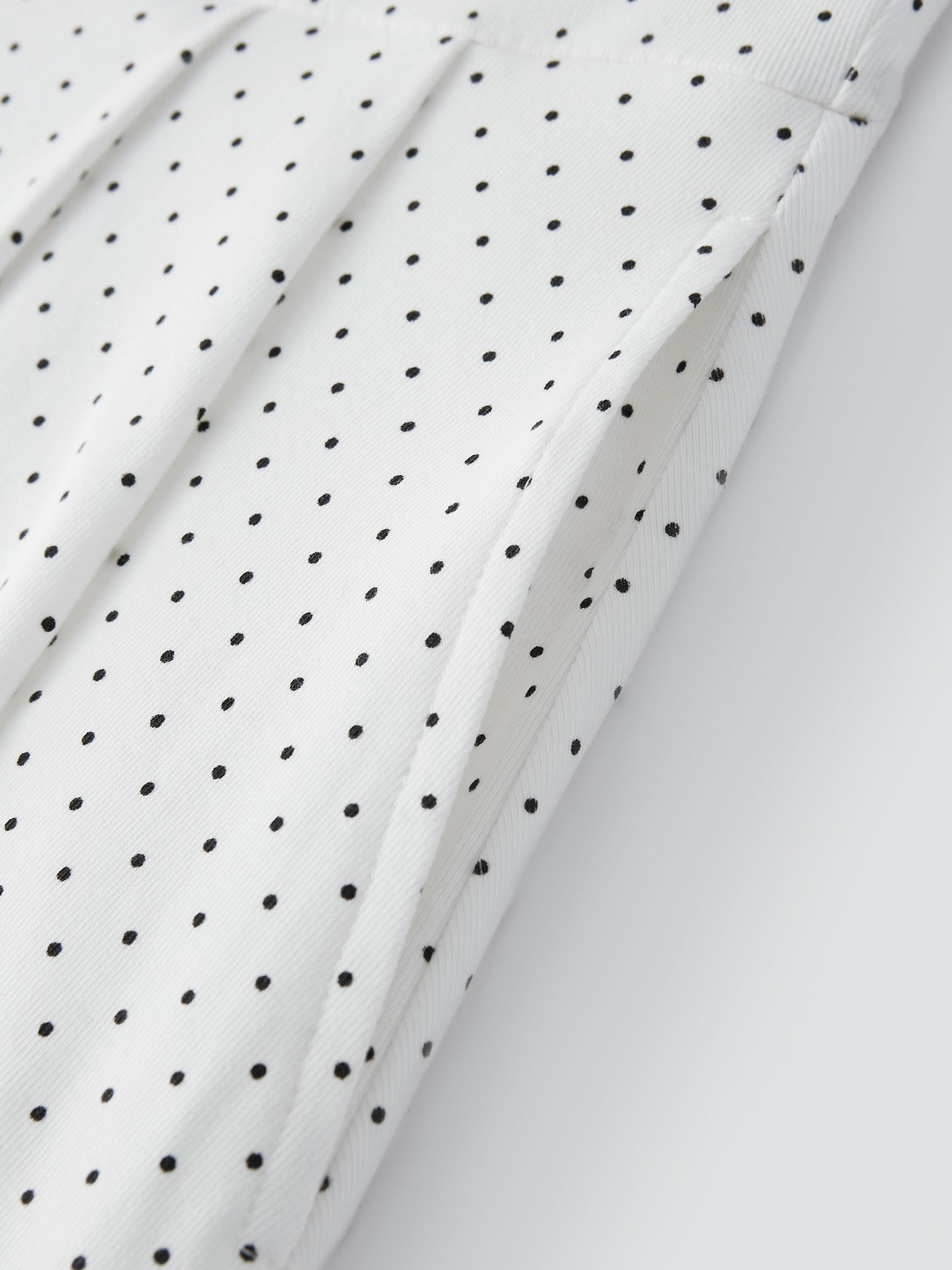 Stretch Cotton Polka Dot Square Neck Midi Bra Dress with Pockets Limited Edition