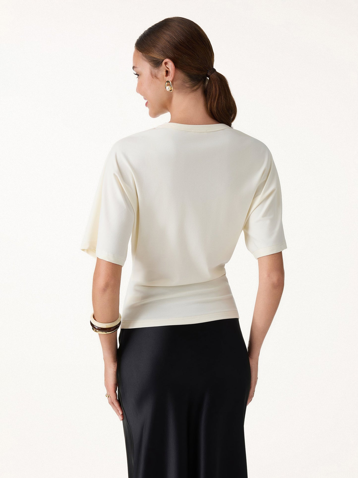 Elevated Cotton-Blend Essential Tee