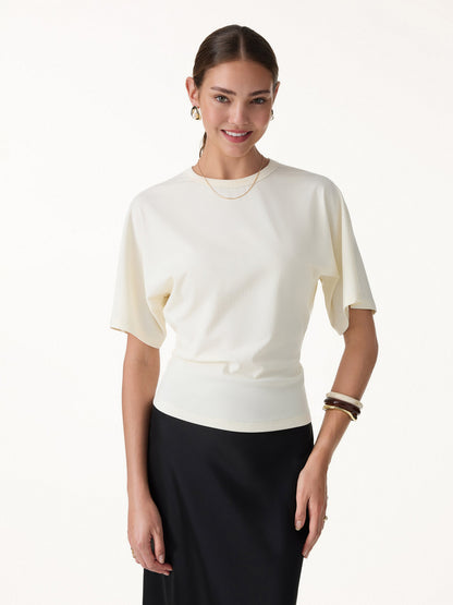 Elevated Cotton-Blend Essential Tee
