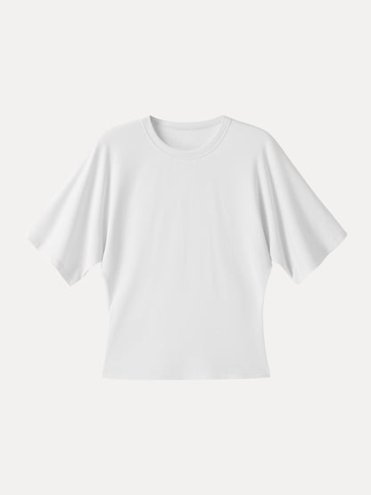 Elevated Cotton-Blend Essential Tee