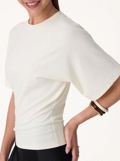 Elevated Cotton-Blend Essential Tee