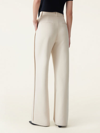 2Pcs Set Tucked Angled Tank & Mid Rise Wide Leg Trousers