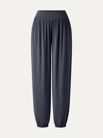 Sandwashed Modal Ultra-Soft High Rise Balloon Pants with Pockets