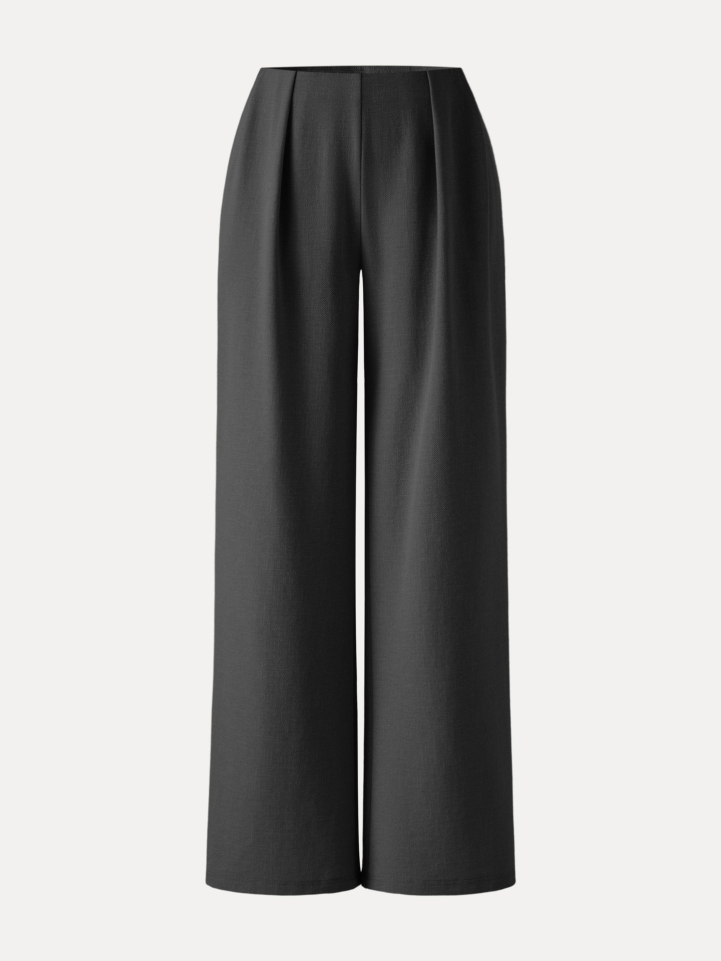 Airy Stretch Linen Wide Flare Pant with Pockets