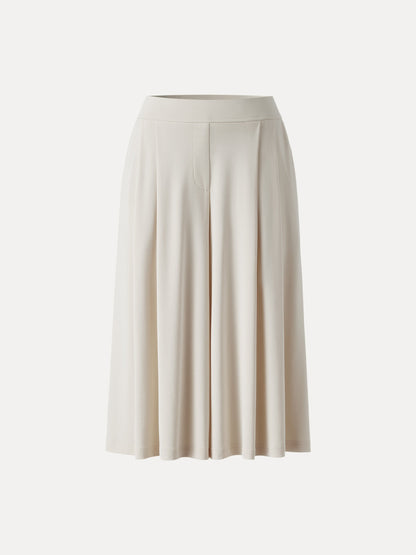 Sandwashed Super Flowy Cropped Palazzo Leg Pant with Pockets