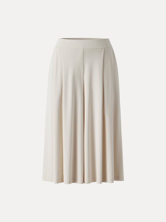 Sandwashed Super Flowy Cropped Palazzo Leg Pant with Pockets