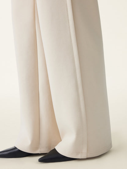 2Pcs Set Tucked Angled Tank & Mid Rise Wide Leg Trousers