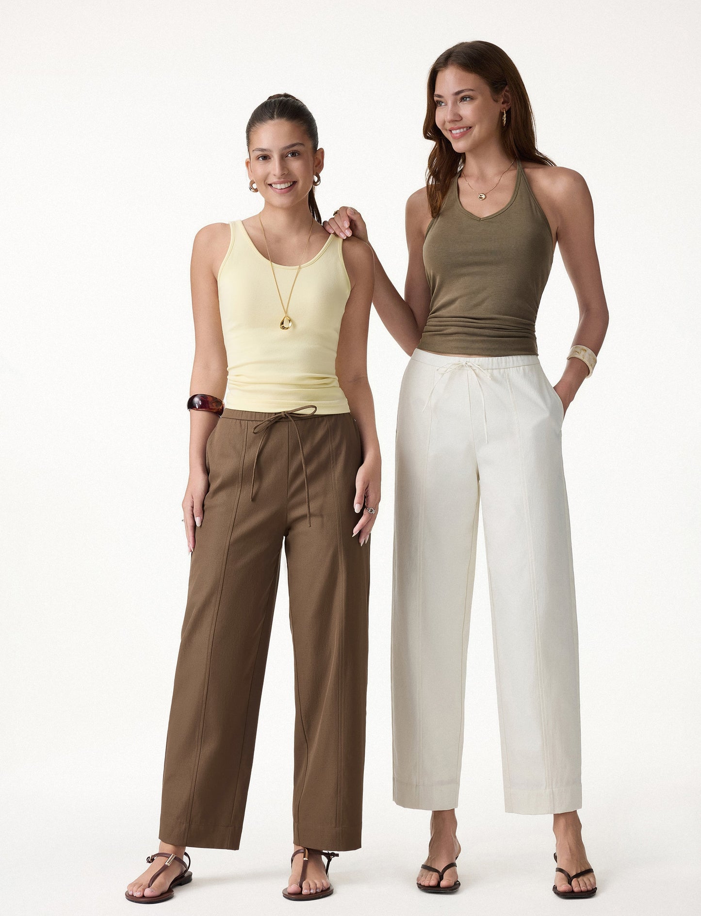 Breathable Linen-Like Summer Travel Pants