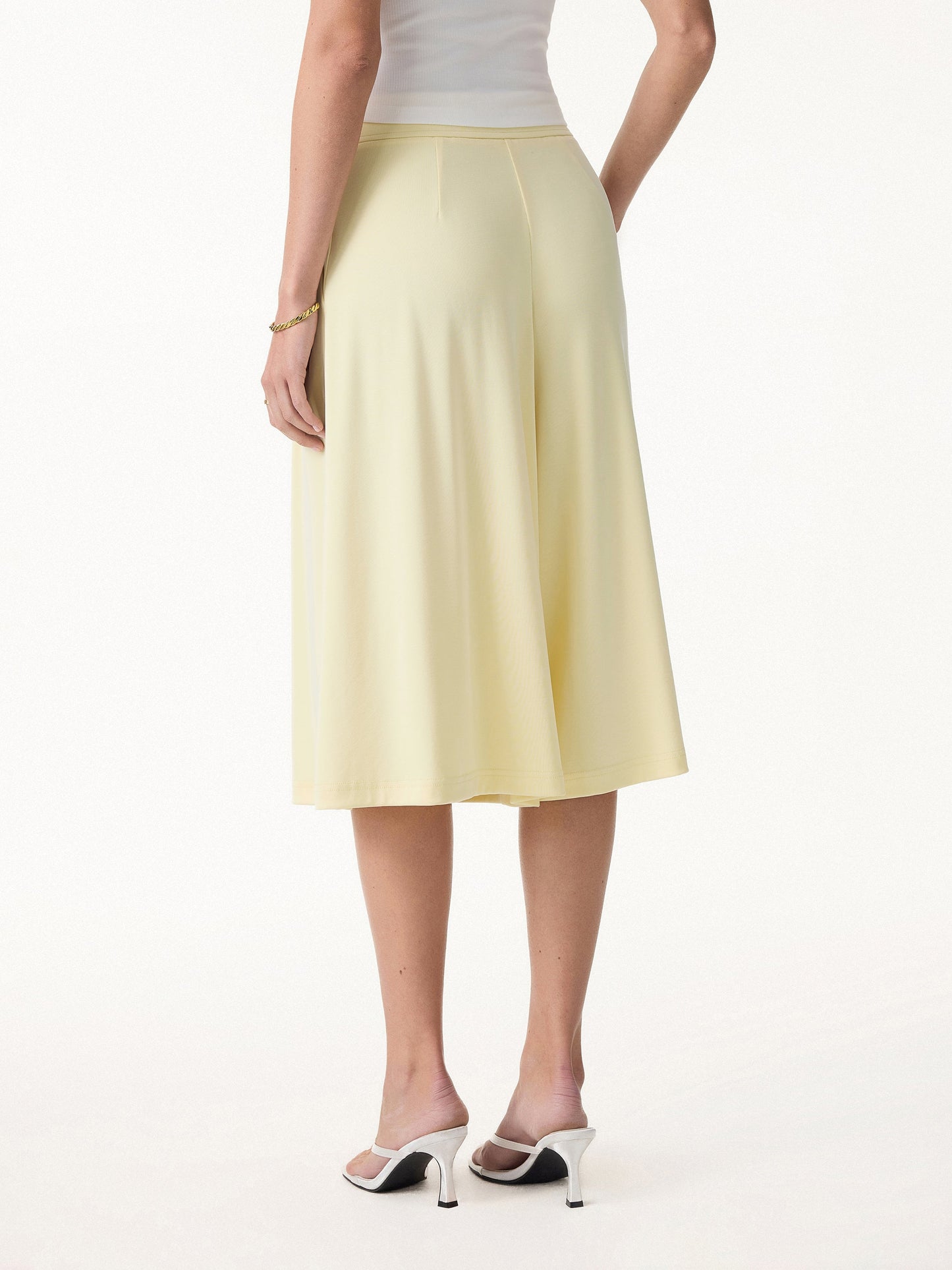 Sandwashed Super Flowy Cropped Palazzo Leg Pant with Pockets