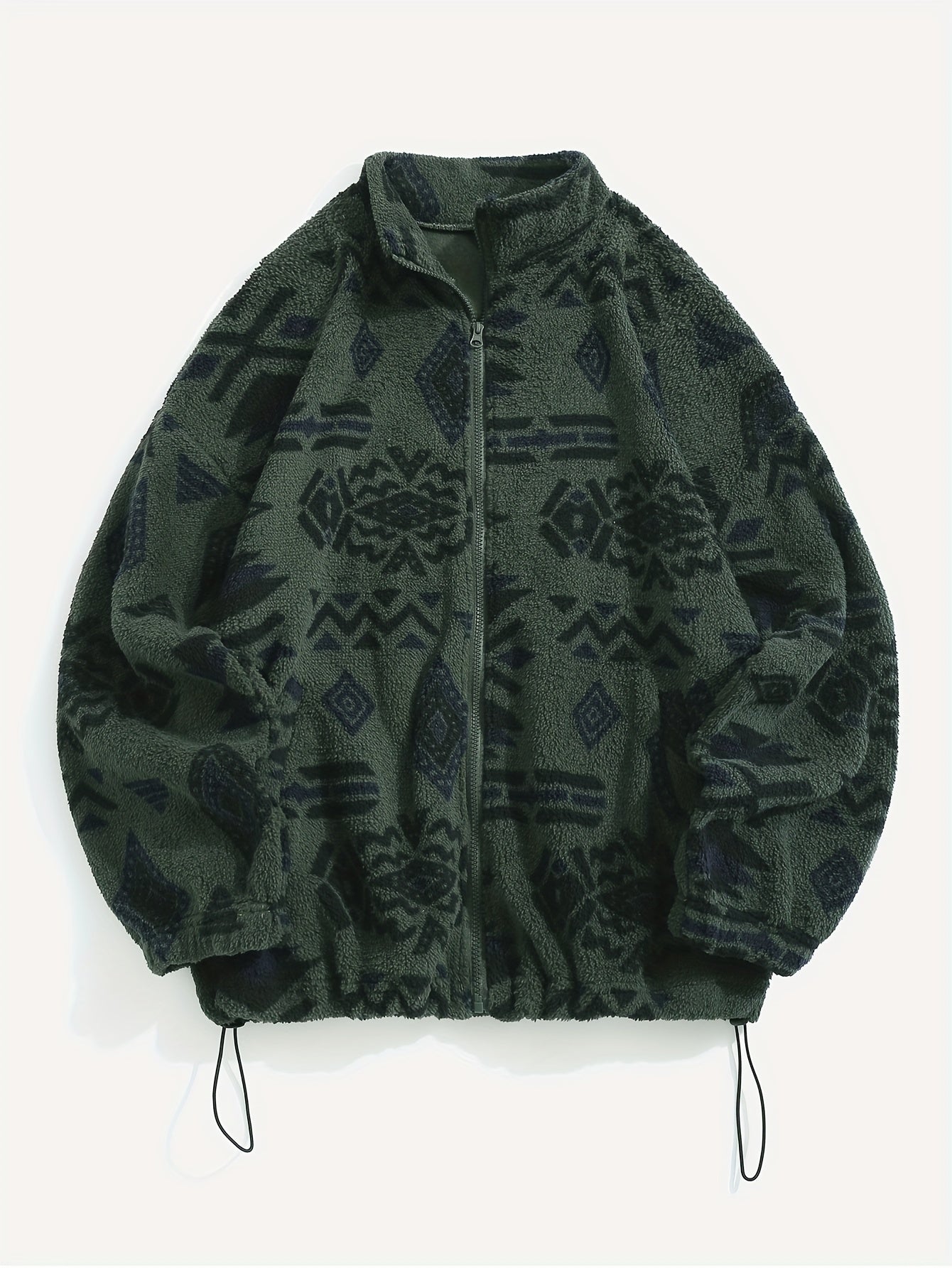 Marielle | Women's Patterned Zip Up Relaxed Fit Jacket - Image 8