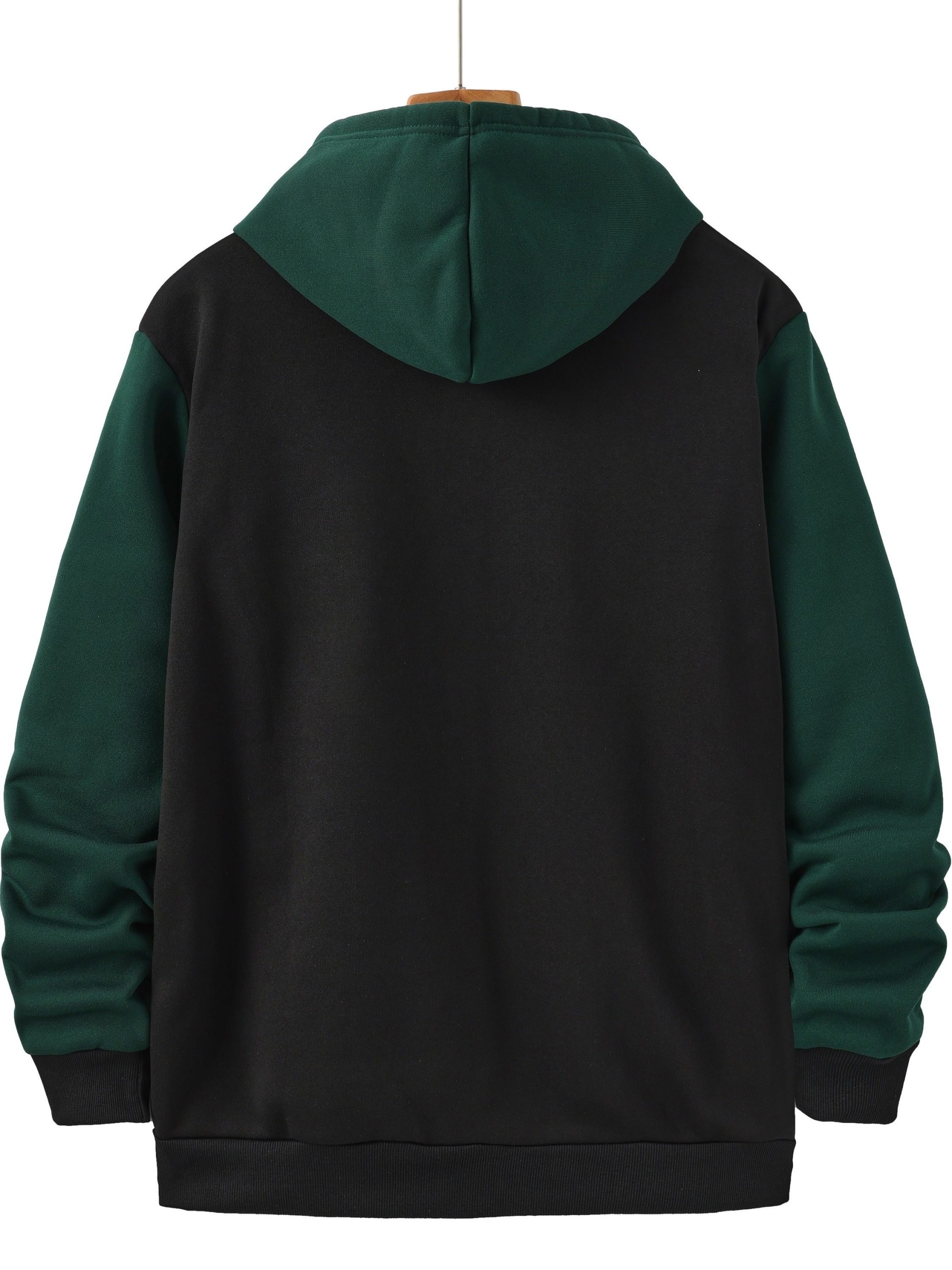 Dervan | Men's Color Block Full Zip Hooded Sweatshirt - Image 22