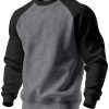 Corven | Men's Raglan Crew Neck Brushed Sweatshirt