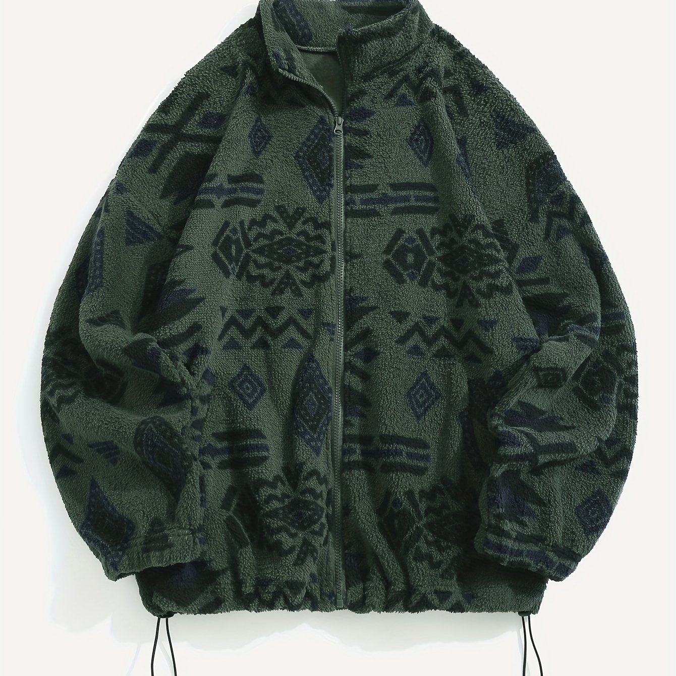 Marielle | Women's Patterned Zip Up Relaxed Fit Jacket - Image 7