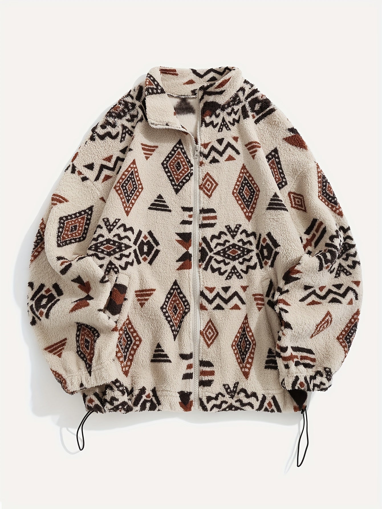 Marielle | Women's Patterned Zip Up Relaxed Fit Jacket - Image 2