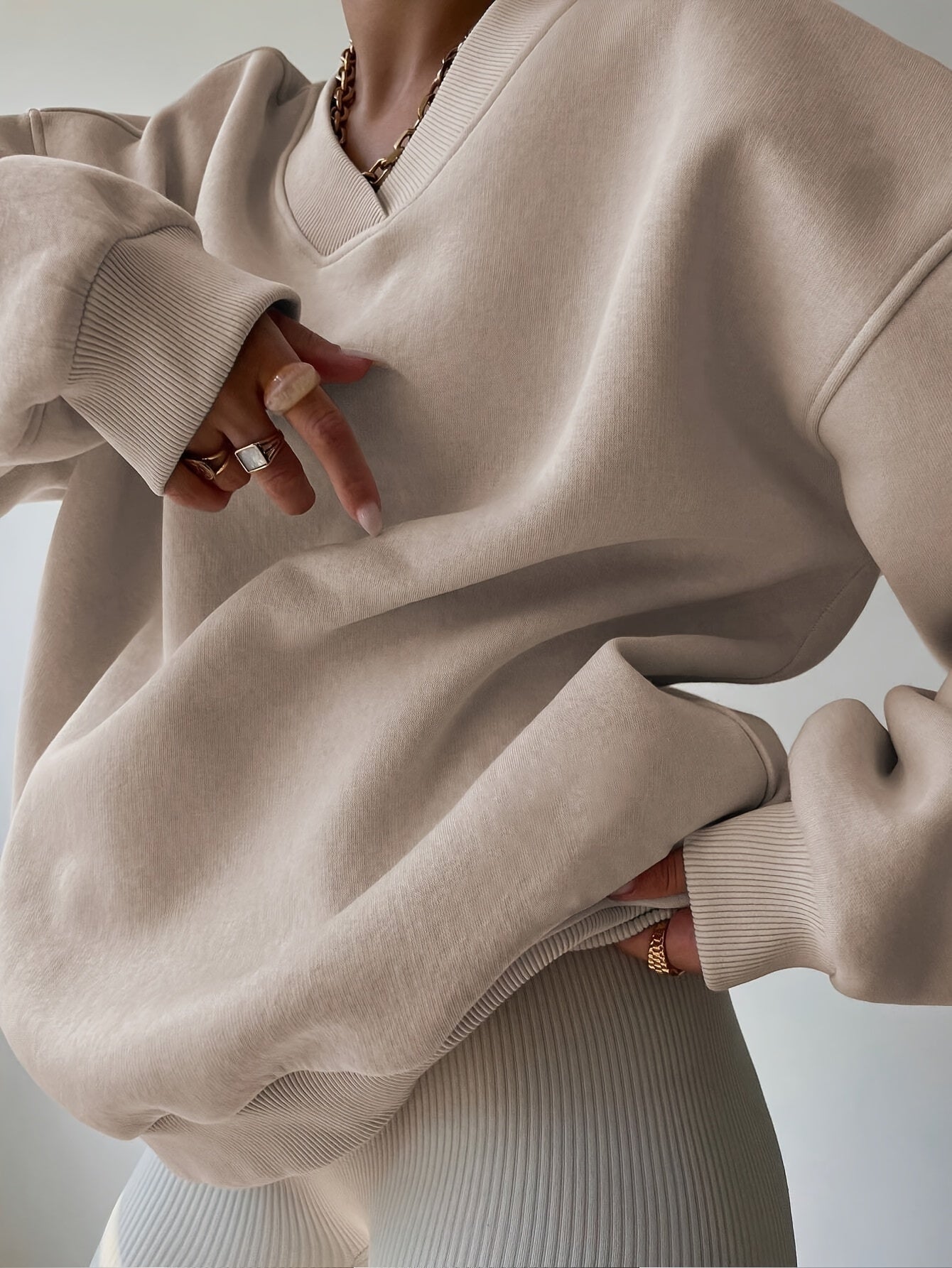Velora | Women's Half Zip Stand Collar Sweatshirt - Image 4