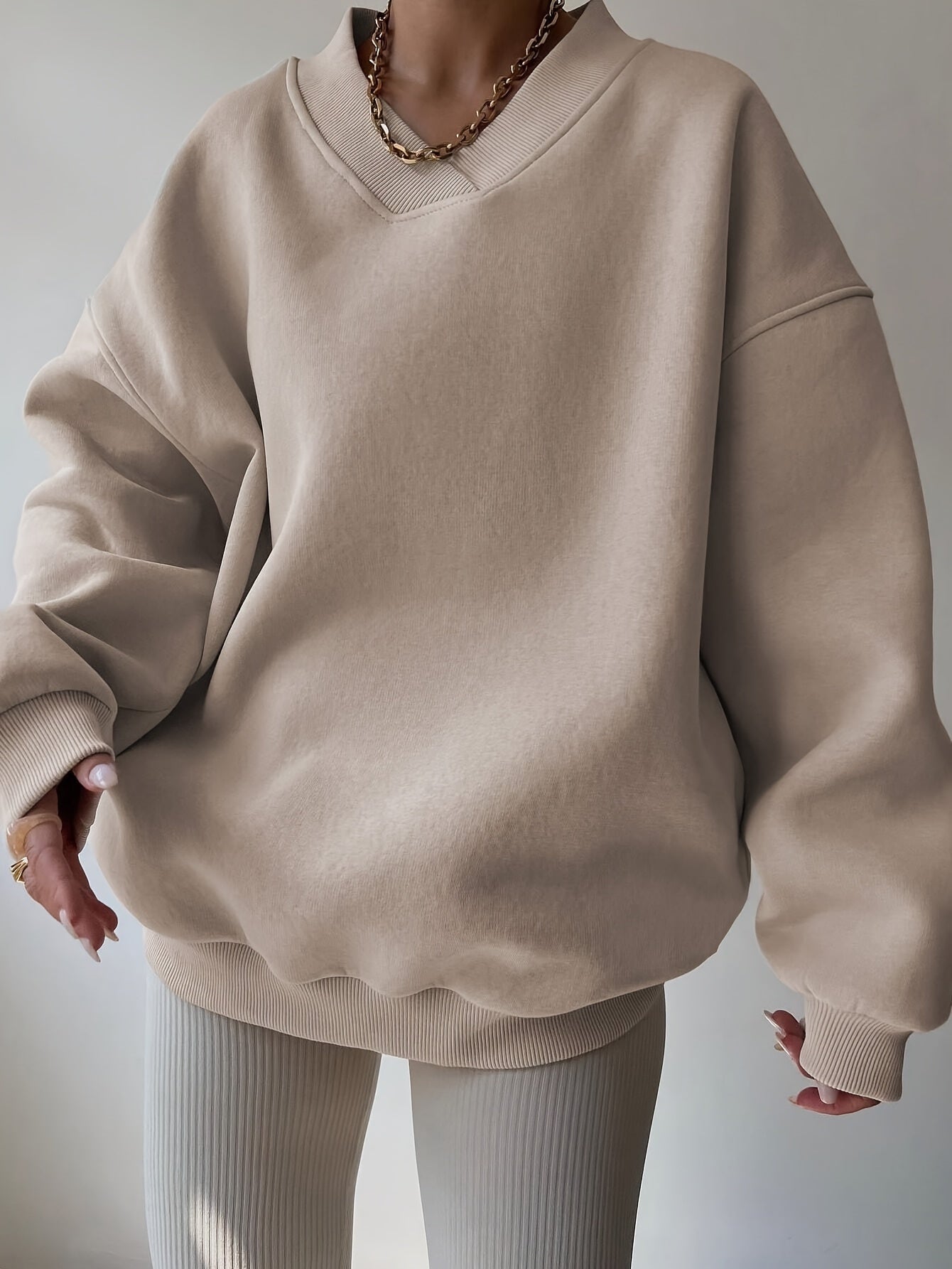 Velora | Women's Half Zip Stand Collar Sweatshirt - Image 3