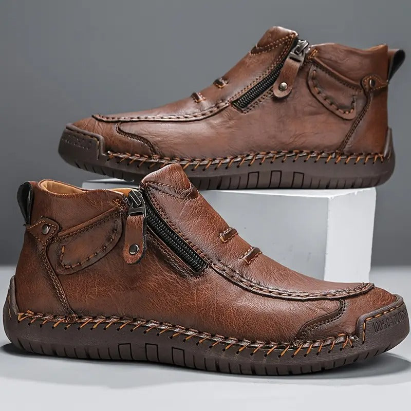 Fenwicke | Men's Ankle Boots with Side Zip Closure - Image 3