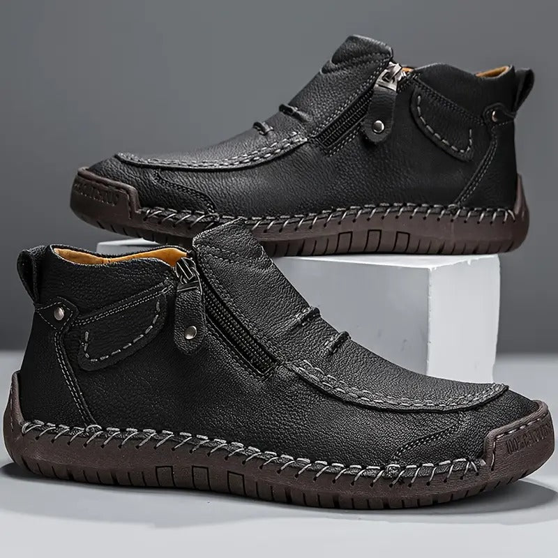 Fenwicke | Men's Ankle Boots with Side Zip Closure - Image 4