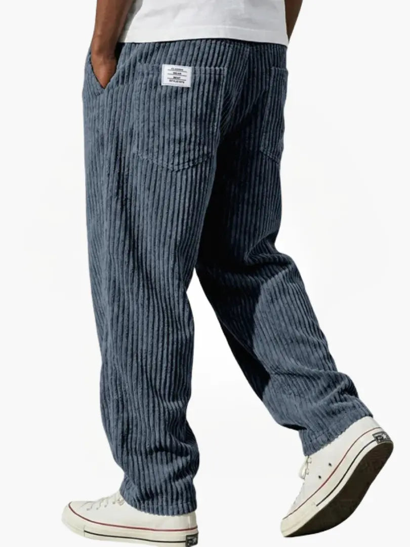 Orvane | Men's Corduroy Relaxed Fit Drawstring Pants - Image 3