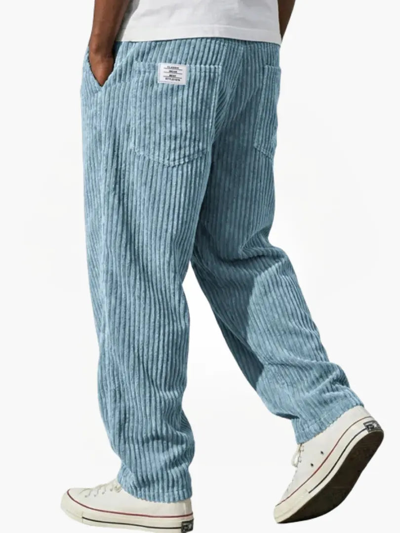 Orvane | Men's Corduroy Relaxed Fit Drawstring Pants - Image 5