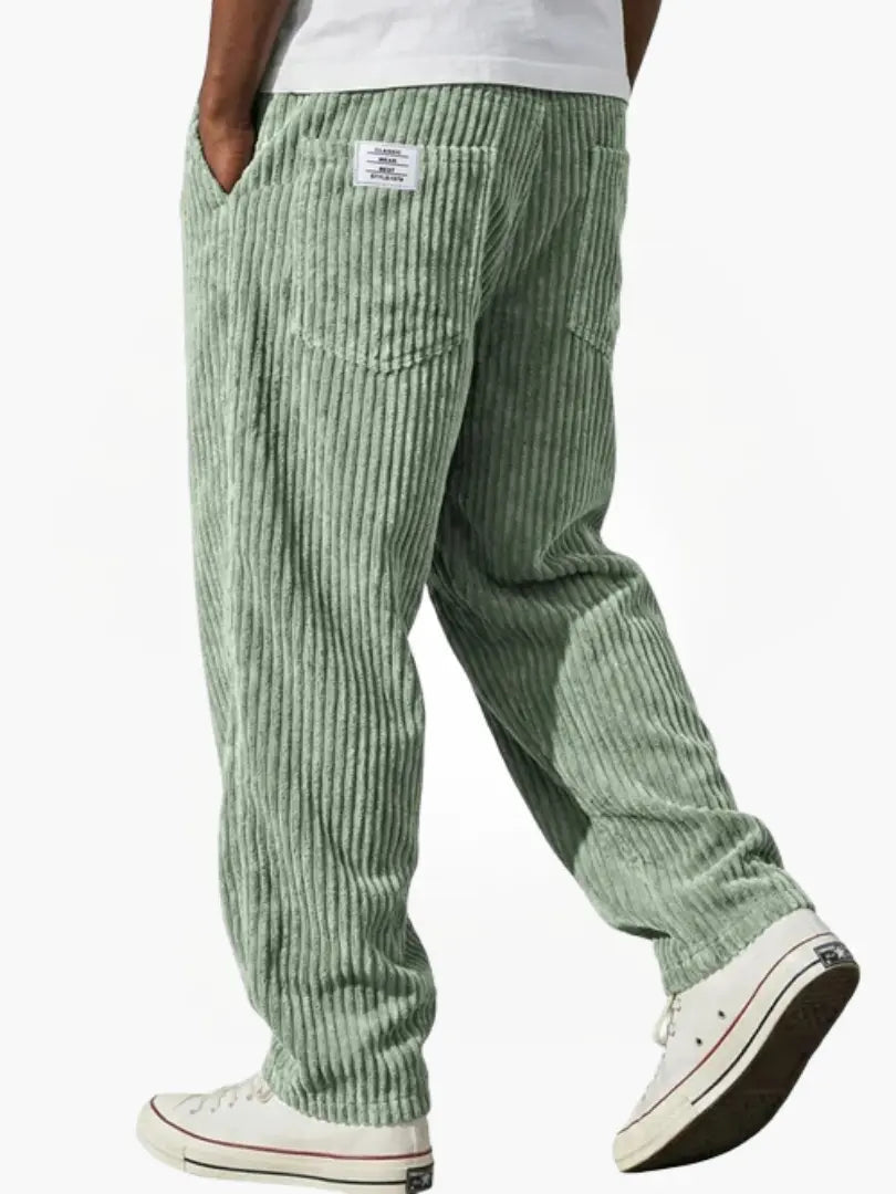Orvane | Men's Corduroy Relaxed Fit Drawstring Pants - Image 6