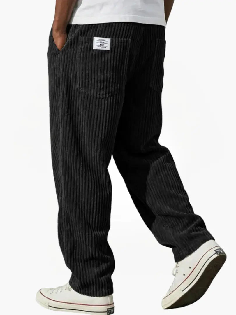 Orvane | Men's Corduroy Relaxed Fit Drawstring Pants - Image 8