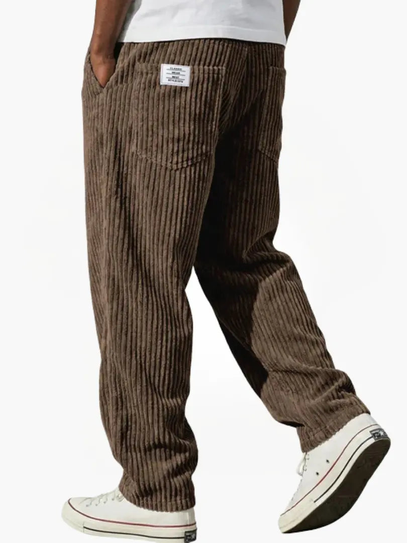 Orvane | Men's Corduroy Relaxed Fit Drawstring Pants - Image 10