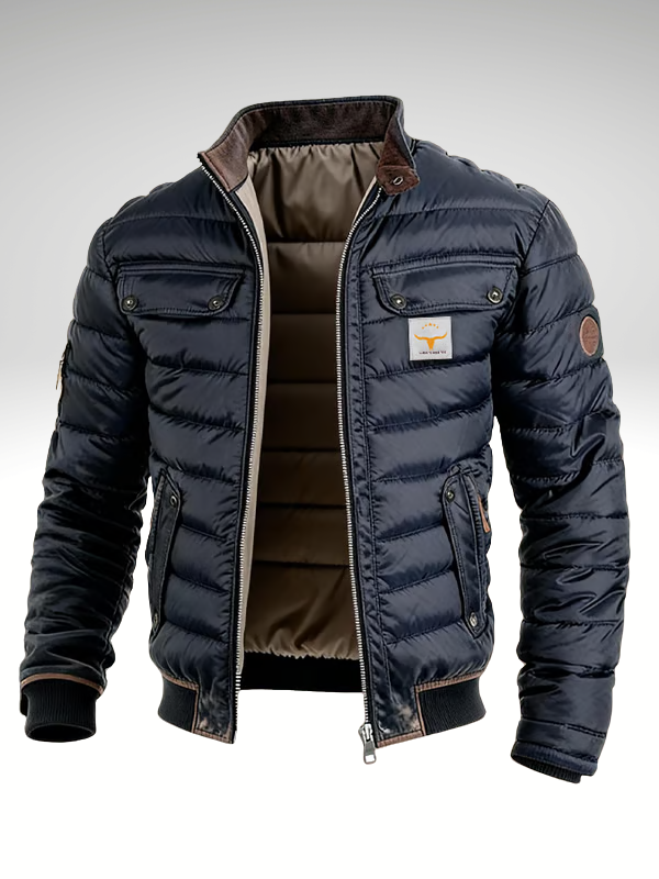 Alveron | Men's Slim Fit Windproof Puffer Jacket - Image 2