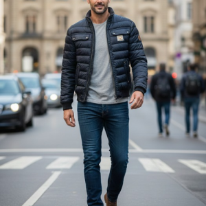 Alveron | Men's Slim Fit Windproof Puffer Jacket