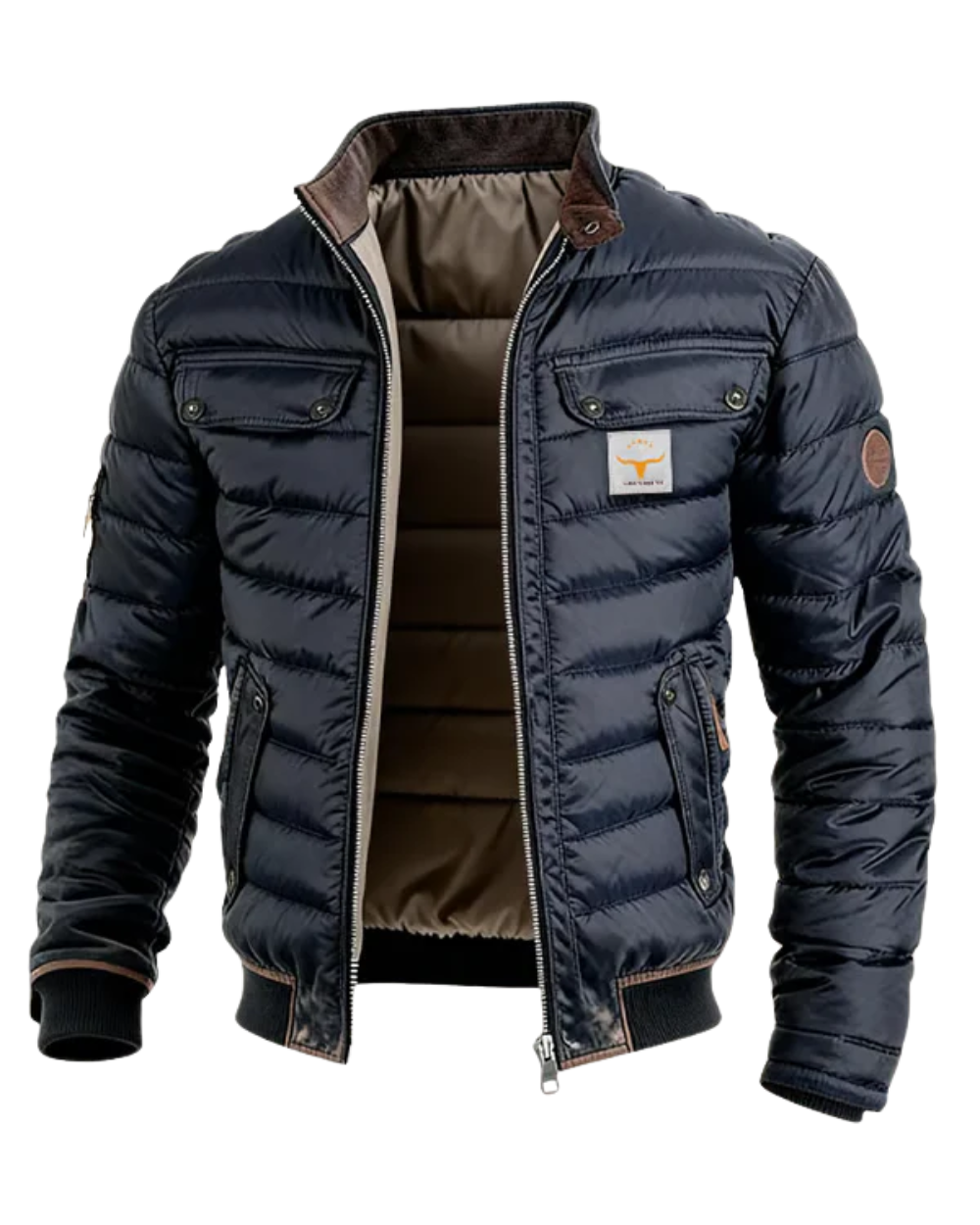 Alveron | Men's Slim Fit Windproof Puffer Jacket - Image 3