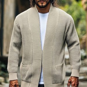 Fenwick | Men's Textured Open Front Cardigan