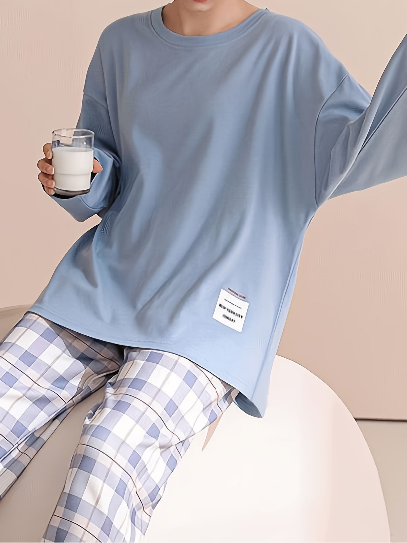 Sylvara | Women's Plaid Long Sleeve Pullover Set - Image 10