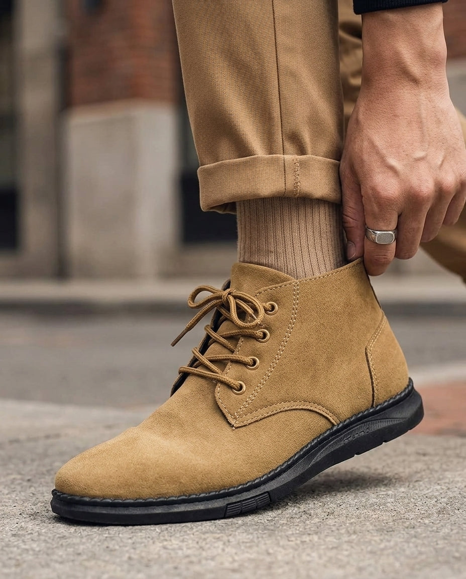Tavren | Men's Suede Chukka Boots with Cushioned Sole - Image 2