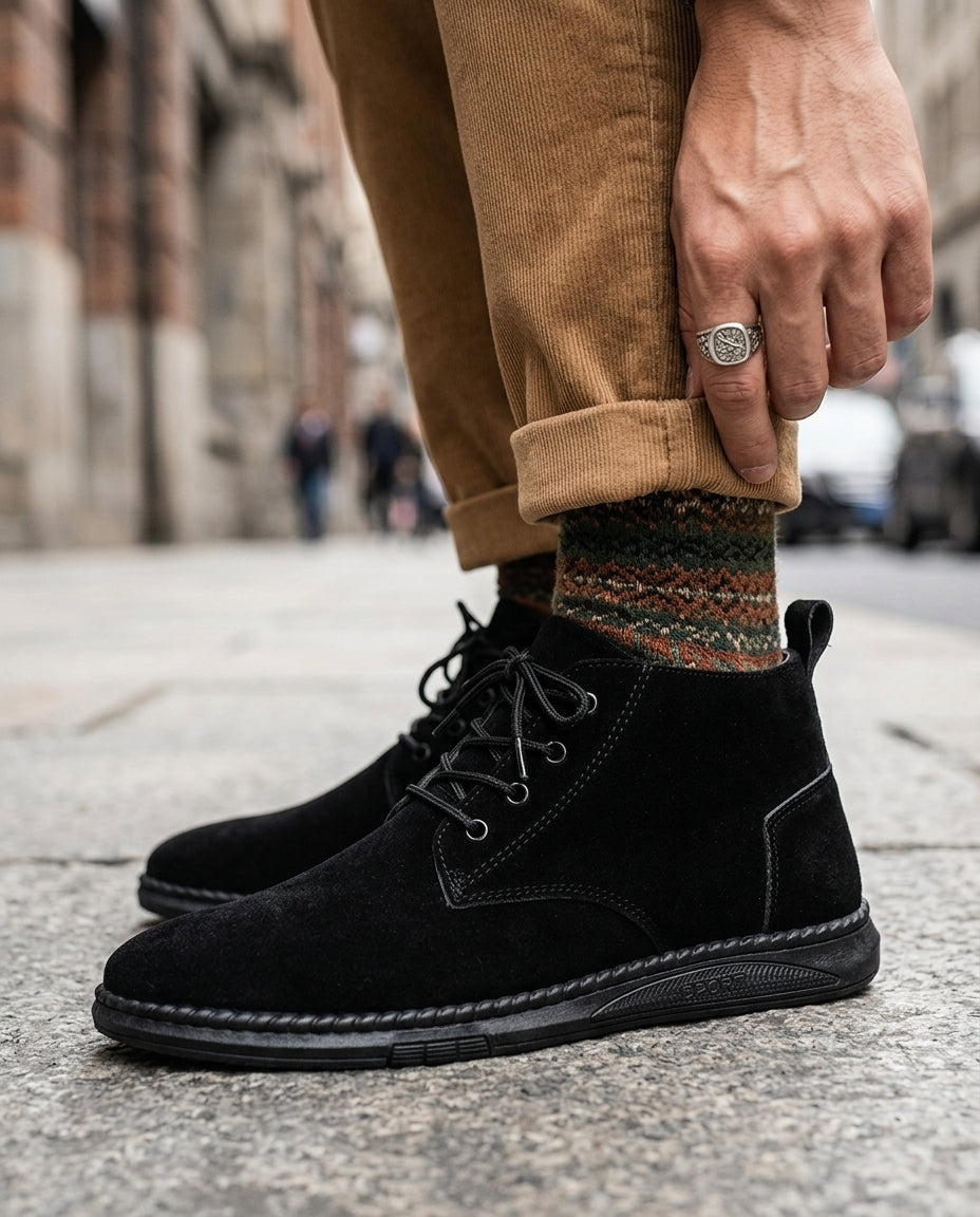 Tavren | Men's Suede Chukka Boots with Cushioned Sole - Image 4
