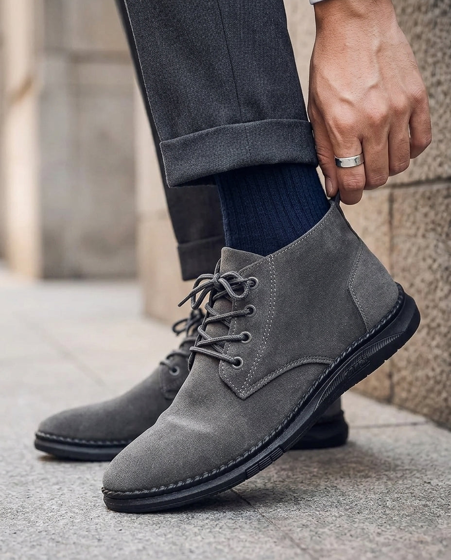 Tavren | Men's Suede Chukka Boots with Cushioned Sole