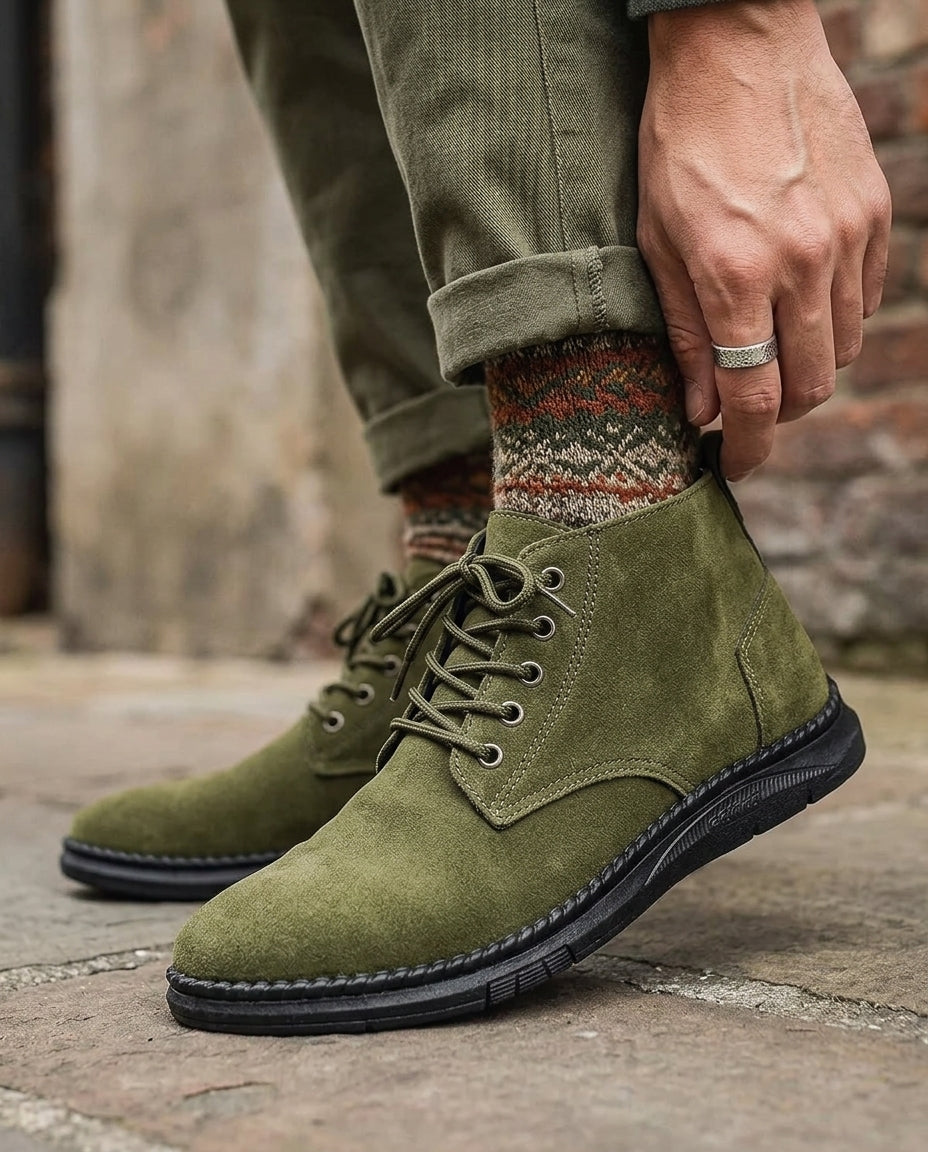 Tavren | Men's Suede Chukka Boots with Cushioned Sole - Image 3