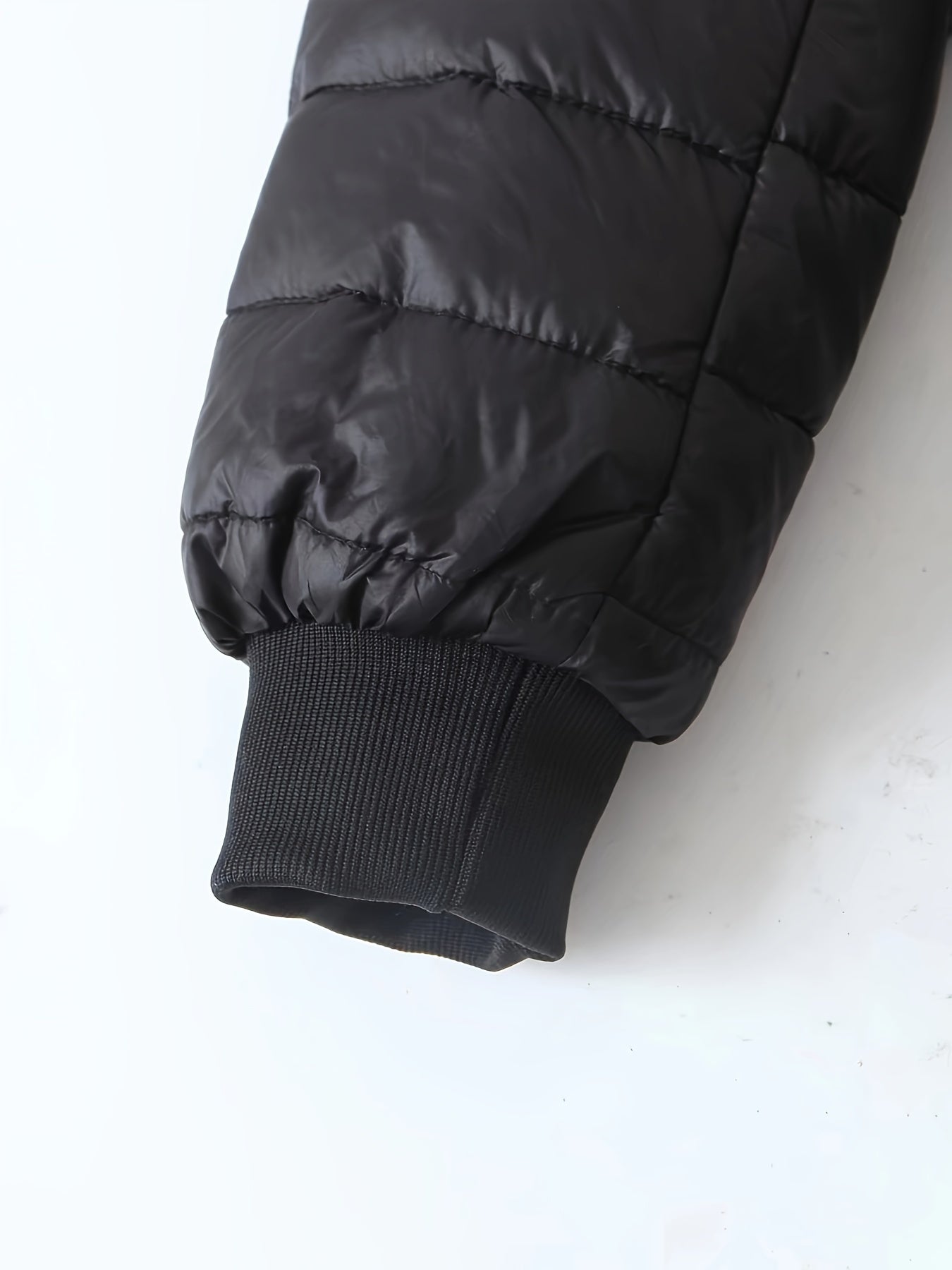 Elvanna | Women's Quilted Longline Coat with Ribbed Cuffs - Image 6