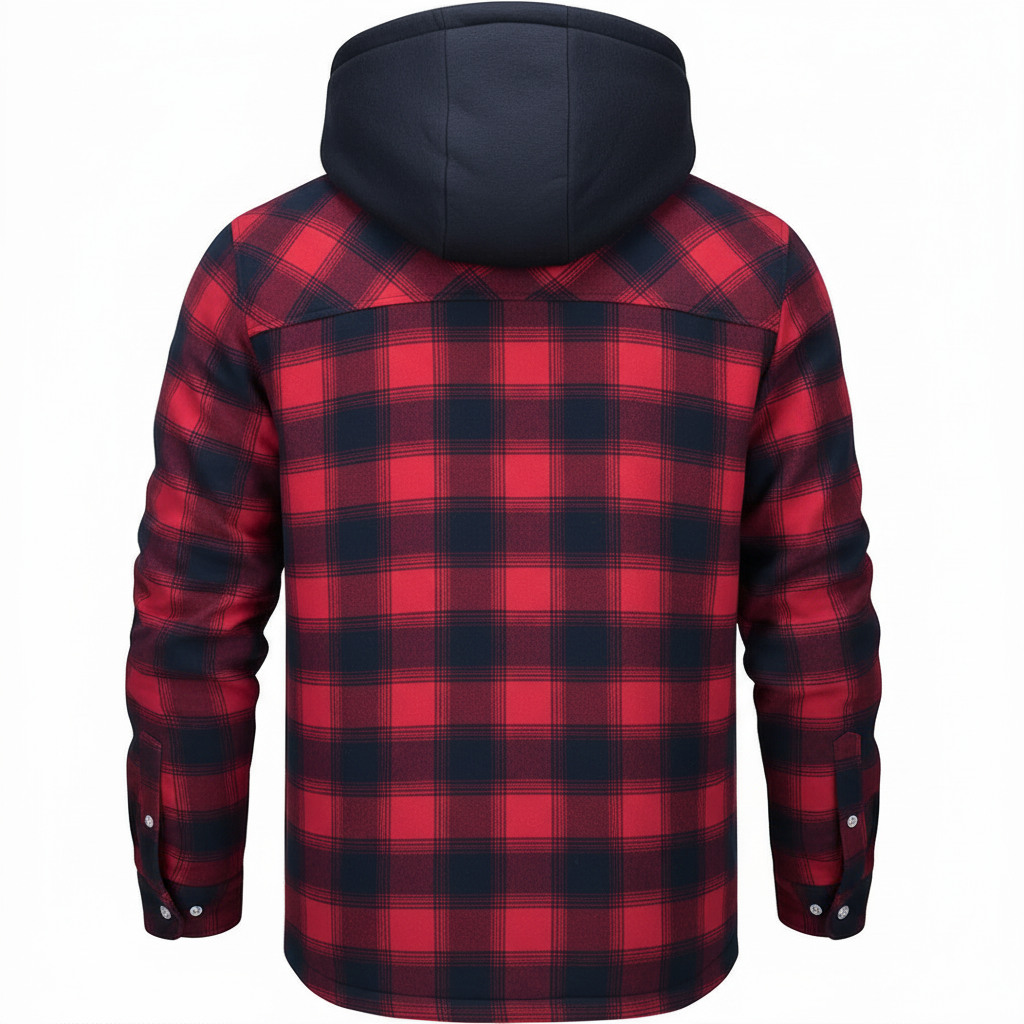 Orvane | Men's Hooded Quilted Padded Longline Coat - Image 10
