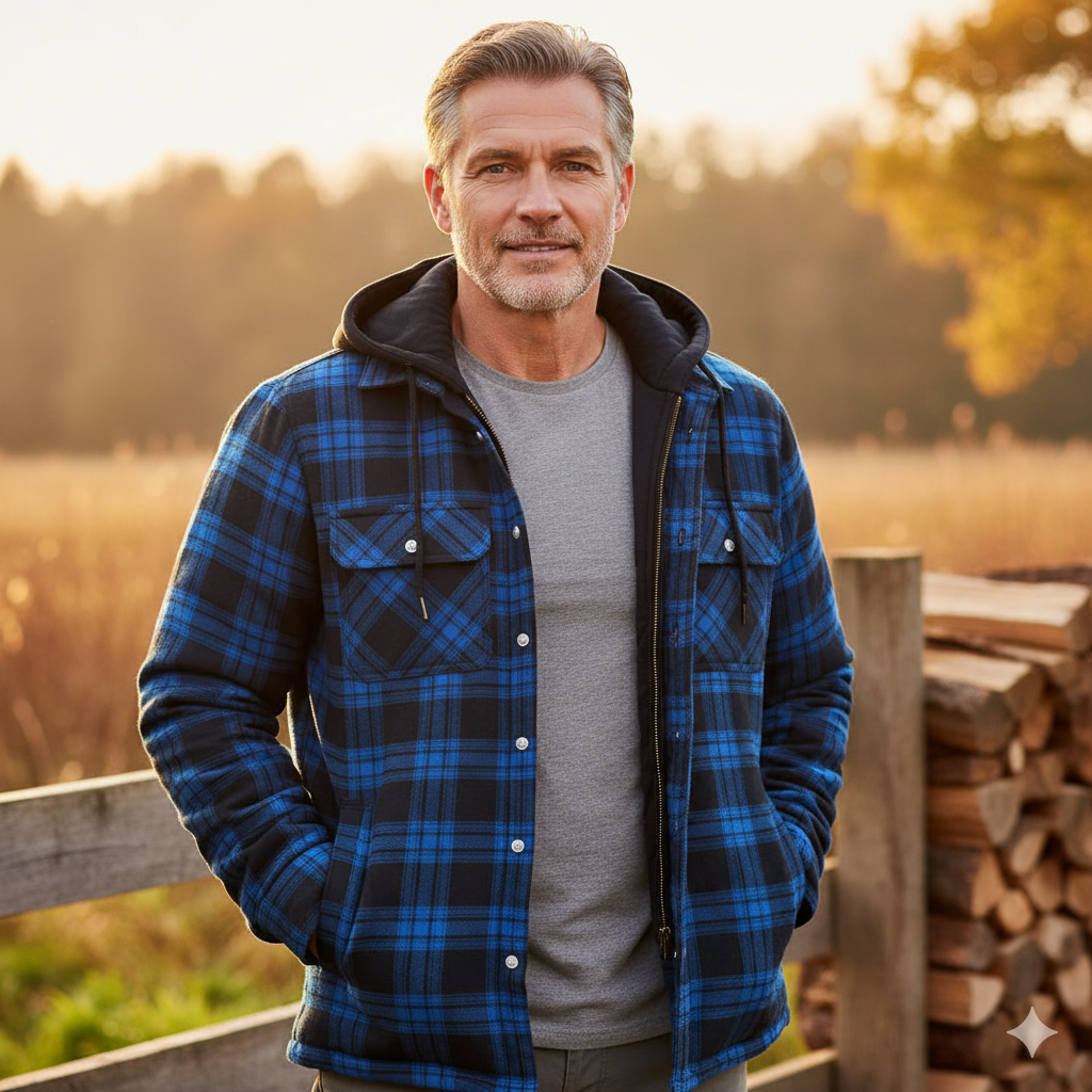 Orvane | Men's Hooded Quilted Padded Longline Coat - Image 8