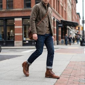 Alternative view of Kelmont | Men's Hook and Loop Ankle Boots with Contoured Sole