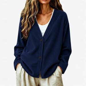 Alternative view of Verlaine | Women's V Neck Button Front Cardigan