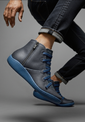 Galvire | Men's Zip Up Ankle Boots with Cushioned Footbed
