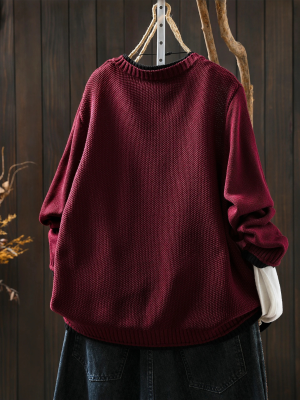 Alternative view of Women's Oversized Chunky Knit Button Front Cardigan